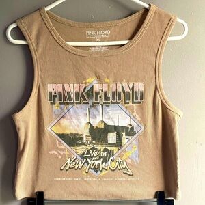 PINK FLOYD  (2021) Official "Live in New York City Midriff" Crop Tank Top Sz XL